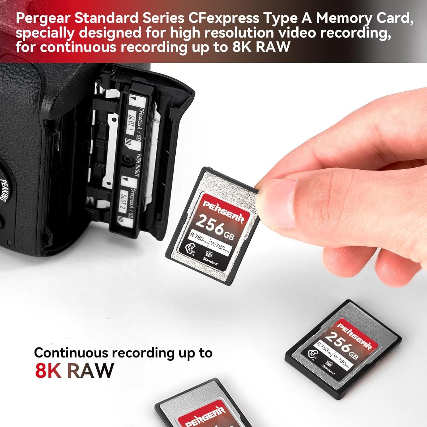 AU Pergear CFexpress Type A 256GB Memory Card (Standard)Up to 780MB/s Read Speed — image 3