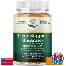 Natures Craft Liver Detox Gummies Milk Thistle Artichoke Turmeric Liver Support