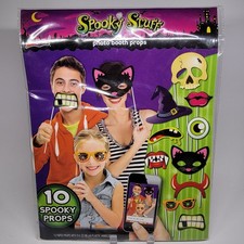 ArtSkills 10 Spooky Halloween Photo Booth Props Set Costume Party Decorations