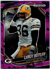 2025 Panini Prizm Black #62 LeRoy Butler Prizms Purple Ice #/149