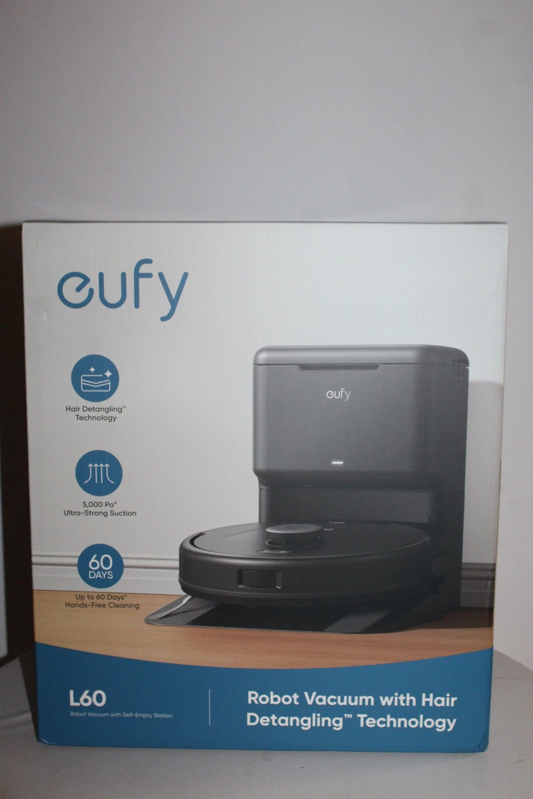 Eufy L60 Robot Vacuum with Self-Empty Station Black Robot Vacuum New VAT
Opens in a new window or ta