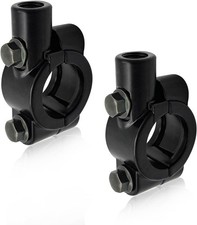 2 PCS Motorcycle Handlebar Mirror Mount Holder, Aluminum 7/8" Mirror Thread Moun
