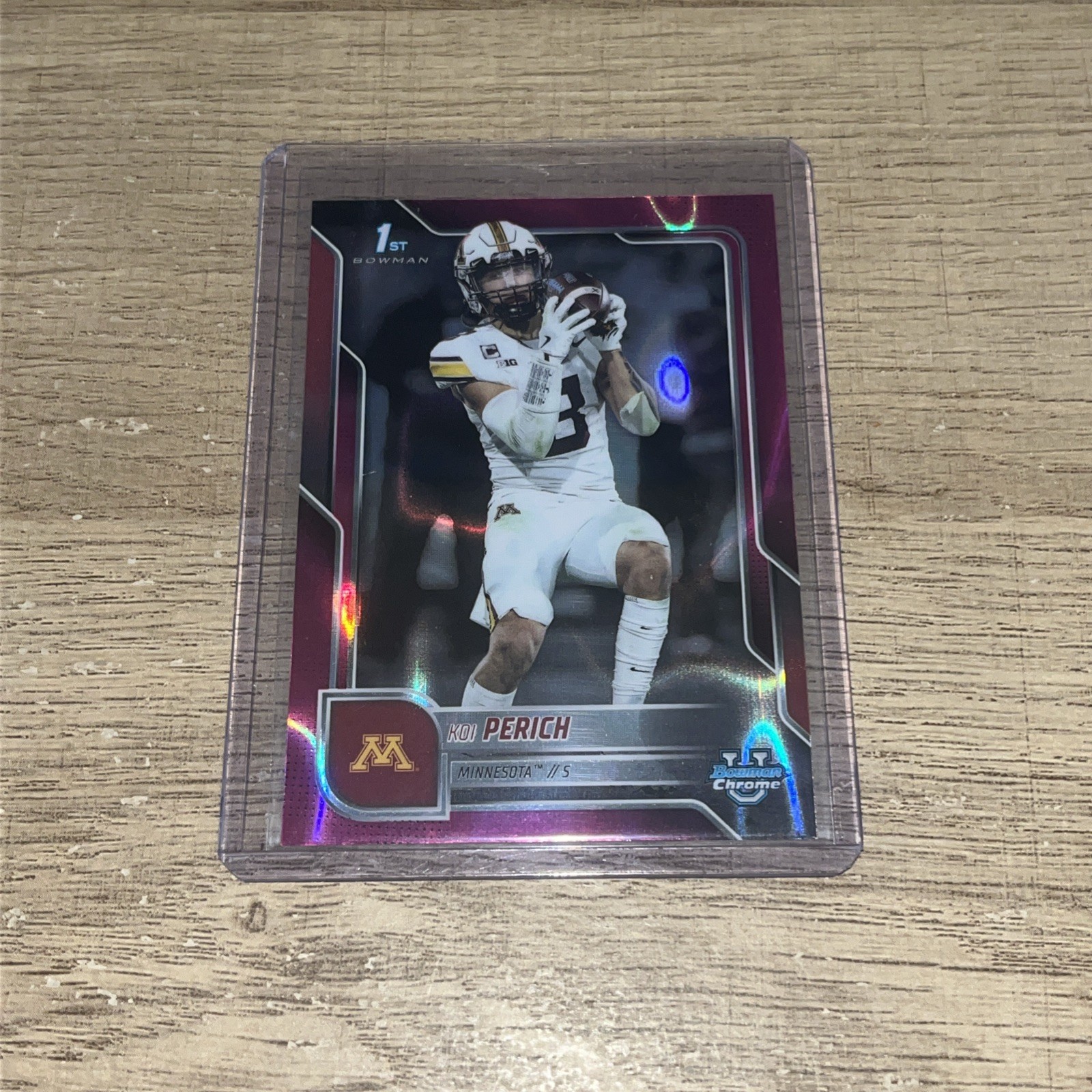 2025 Bowman University Chrome - Koi Perich #116 Pink Lava Refractor (RC)