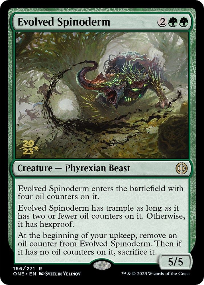 2026 Magic: The Gathering: PRE - Evolved Spinoderm (#166, Foil, Rare, Near Mint)