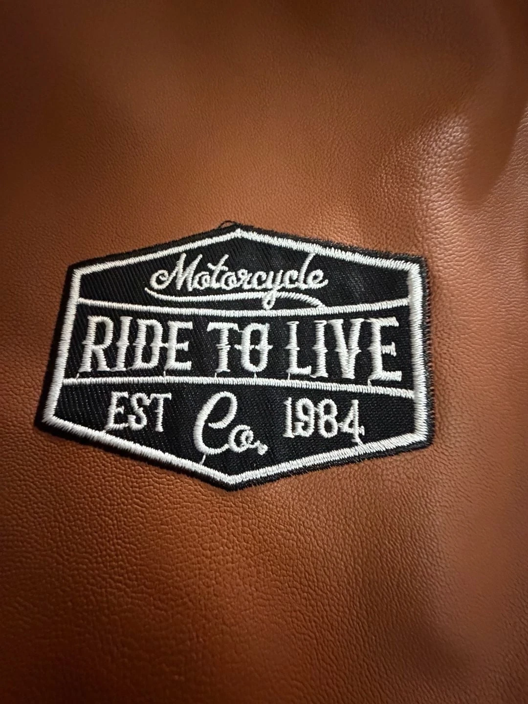 Distortion Motorcycle Jacket Size Medium Faux Leather image 4