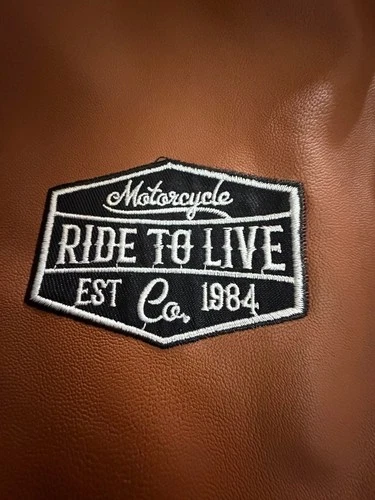 Distortion Motorcycle Jacket Size Medium Faux Leather image 4