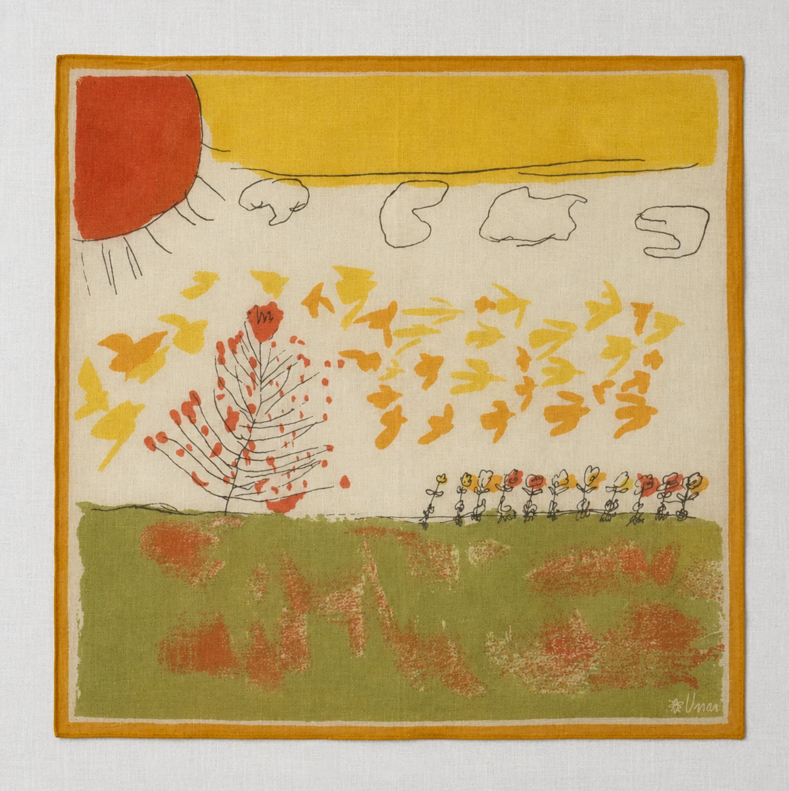 VERA Neumann 21" Vinal & Silk WHIMSICAL LANDSCAPE Scarf, Verasheer JAPAN Vintage
Opens in a new wind