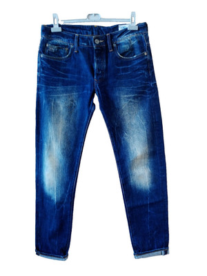 G-Star Raw, Jeans Herren, 3301, Knopfleiste, Low Tapered, W32 L34