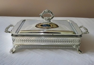 NOS VTG Oneida Covered Bake And Serve With  Ovenware Glass Liner is 2 Qt 1987