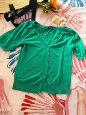 Damen Strickjacke mit 1/2 Arm, Grün, Größe...