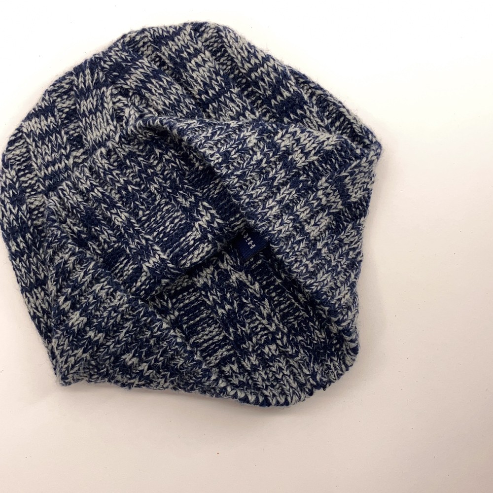 Thin Knit Plain Blue Gray Pattern Winter Beanie C… - image 3