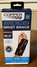Copper Fit Rapid Relief Adjustable Wrist Brace Hot/Cold Therapy Left or Right