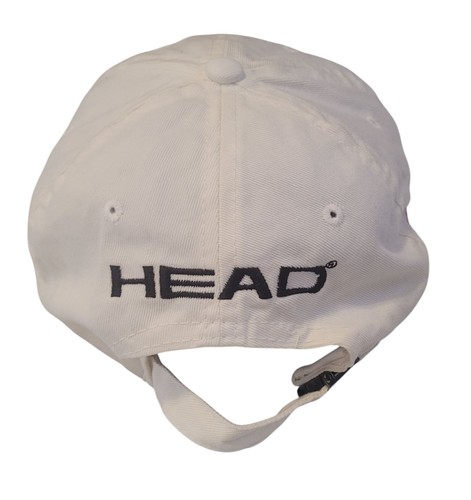 Vintage 80s 90s Head Tennis Strapback Hat Cap White Embroidered Penn - Picture 4 of 8
