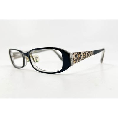Rough Justice Double Maker Black Leopard Print Eyeglasses Frames 52-16-135