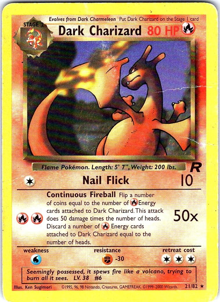Dark Charizard 21/82 Rare Team Rocket Pokemon Unlimited