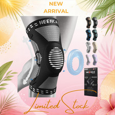 NEW Professional Knee Brace with Patella Pad  Side Stabilizers, Compression Sup