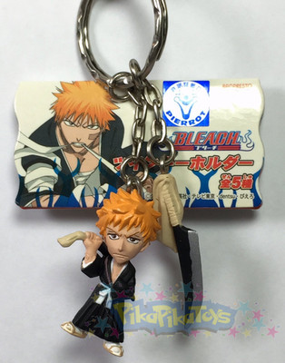 Ichigo & Zangetsu Sword - Bleach Twin Mascot Figure Keychain US Seller