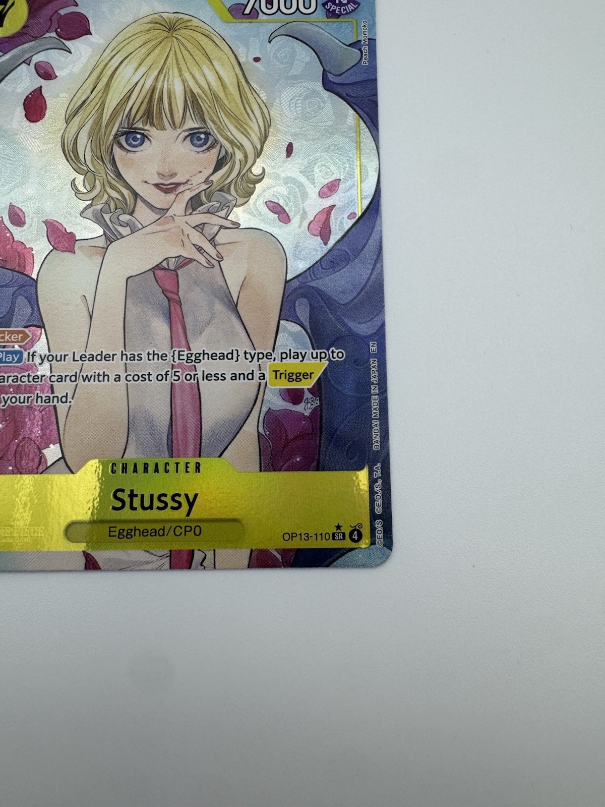 One Piece TCG Stussy (Alternate Art) OP13-110 Carrrying On His Will  Holo NM/M thumbnail 5