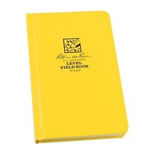 Weatherproof Hard Cover Notebook, 4.75" x 7.5" Cover Pattern No. Yellow Level