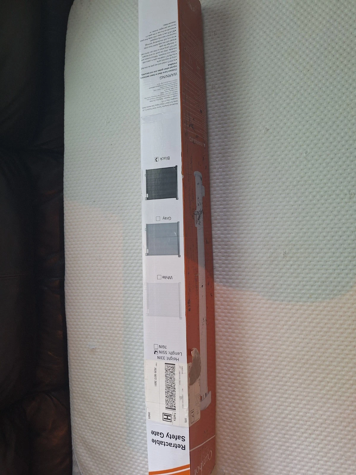 Cumbor Baby Gate Retractable Gates for Stairs , Mesh Dog Gate - 55" W x 33" Tall
Opens in a new wind