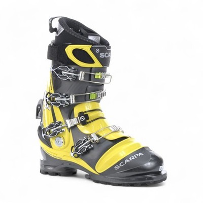 Scarpa Men's TX Comp Anthracite/Acid Green Telemark Ski Boots