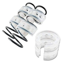 2Pcs Universal Car Shock Absorber Spring Bumper Power Auto Buffers D Type