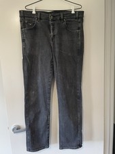R.M. Williams Men  s Grey Dark Wash Straight Jeans Made in Australia 38R TJ110