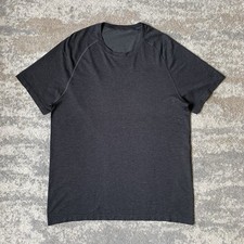 Lululemon Mens Metal Vent Tech Grey Short Sleeve Training Running T-Shirt Large