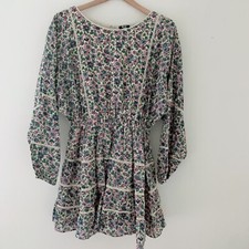 LoveShackFancy Floral Ditsy Ruffle Dress Sz S Rare