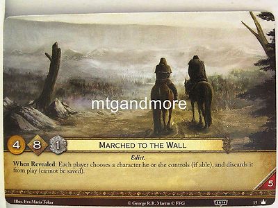 A Game of Thrones 2.0 LCG - 1x #015 Marched to the Wall World Championships 2016