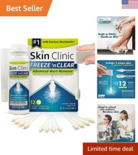 FDA-Cleared Advanced Wart Remover with Safe Precision Applicators - 12 in Total