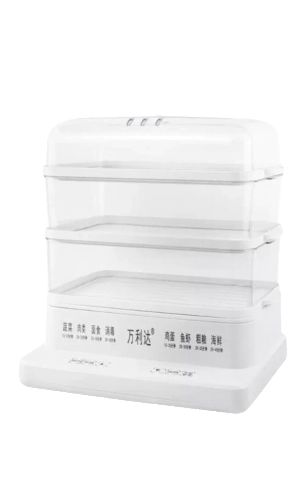 White Plastic Electric Steamers