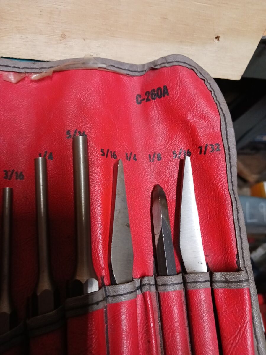 Vintage Snap On Tools Punch And Chisel Set C-260a Usa Made Vintage Snap On Tools Punch And Chisel Set C-260a Usa Made