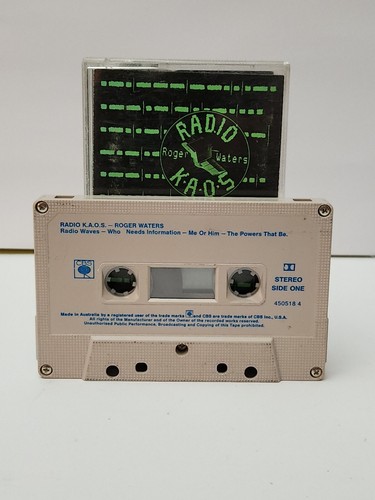 Roger Waters Radio Kaos Music Cassette Tape Aussie Release - Picture 4 of 7