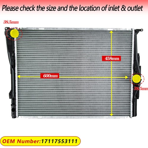 32mm Premium Radiator For BMW 3 series E90 E91 E92 3/05-ON, X1 E84 18i 25iX 28i - Picture 6 of 16