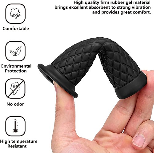 7/8"1" Motorcycle Hand Grips Bar End Handlebar Gel For Cafe Racer Dirt Bike ATV - Picture 4 of 9