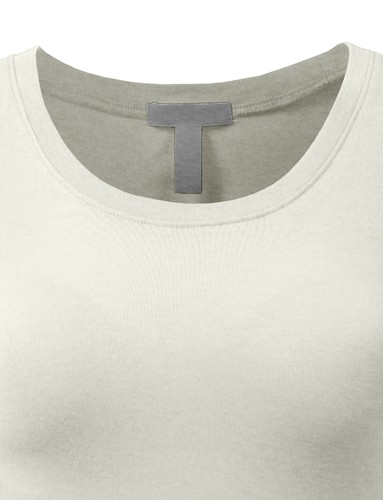 T-shirt casual NE PEOPLE da donna leggera base maniche lunghe girocollo collo casual NEWT78 - Foto 133 di 213