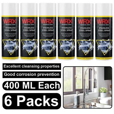 6X WRX Stainless Steel Multi Purpose Spray Paint 400ml UK