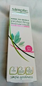simple kind to skin protecting moisture cream