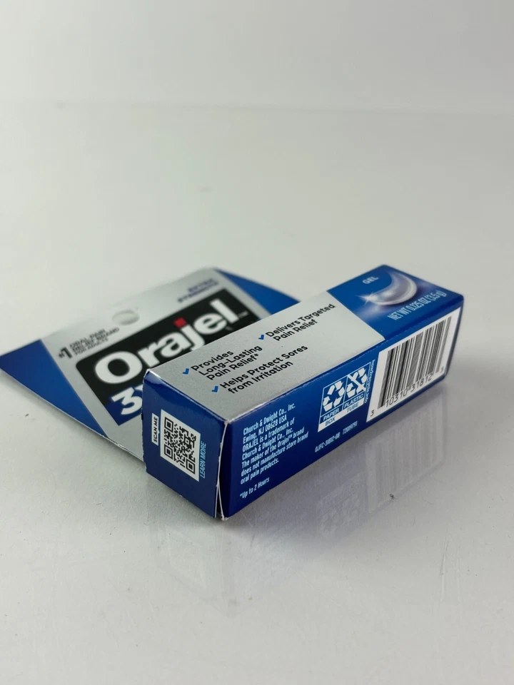 Lote de 5 Orajel 3X Gel Medicado para Llagas Bucales Extra Fuerza, 0.125oz Ea Exp11/25 Foto 3 de 4