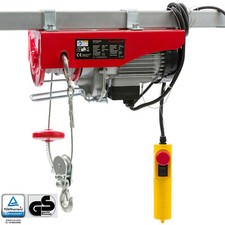 AREBOS Argano elettrico per cavi Argano motorizzato Argano per cavi 100-200 kg