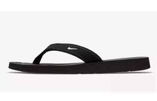 Women's Nike Celso Girl Thong Flip Flop Sandal Black/White 314870 011 Sz 9 nb