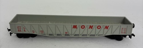 Model Power Trains HO Scale Gray Monon Outside Brace Wood Gondola Car #9091 - Picture 3 of 8
