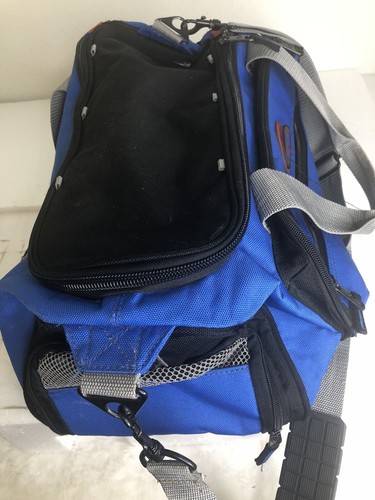 SAMSONITE RUGGED EXPANDABLE GYM BAG CARRY ON WEEKENDER VERY GOOD BLUE. - Picture 24 of 24
