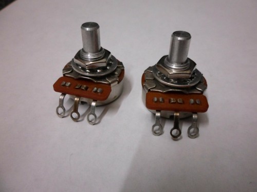 Vintage matched set of 1968 250K Stackpole pots for Telecaster P Bass - Afbeelding 1 van 2