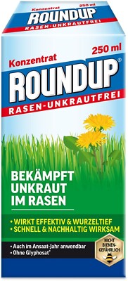 Roundup Rasen Unkrautfrei Konzentrat 250ml Unkrautex Unkrautvernichter Unkraut