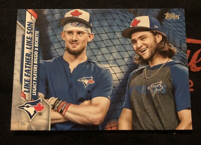 2020 Topps - Bo Bichette/Cavin Biggio ''Like Father Like Son'' #61