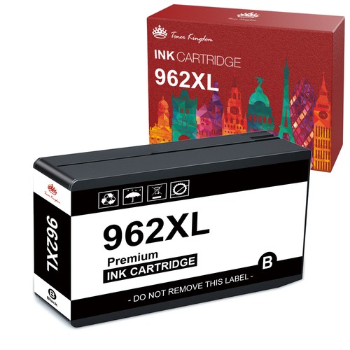 2-pak 962xl Wysokowydajny czarny atrament do HP OfficeJet Pro 9015 9016 9025 9010 9020 - Zdjęcie 2 z 6
