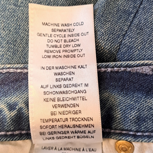 True Religion X Manchester United Fey Modern Flare Jeans Sz 27 Gold Accents NWT - Picture 17 of 21