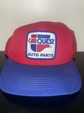 Vintage K Products USA MADE Car Quest Patch Trucker Hat Snapback Cap